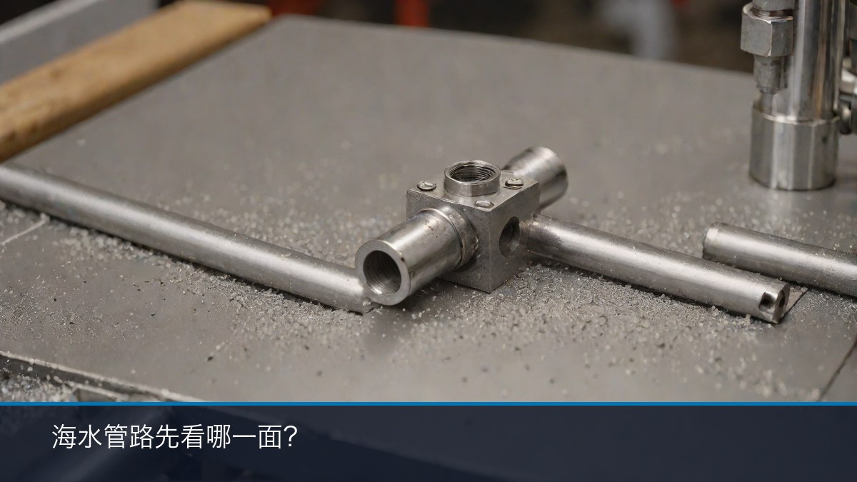 海水管路与管件腐蚀工况示意:与介质接触面的选材与防护