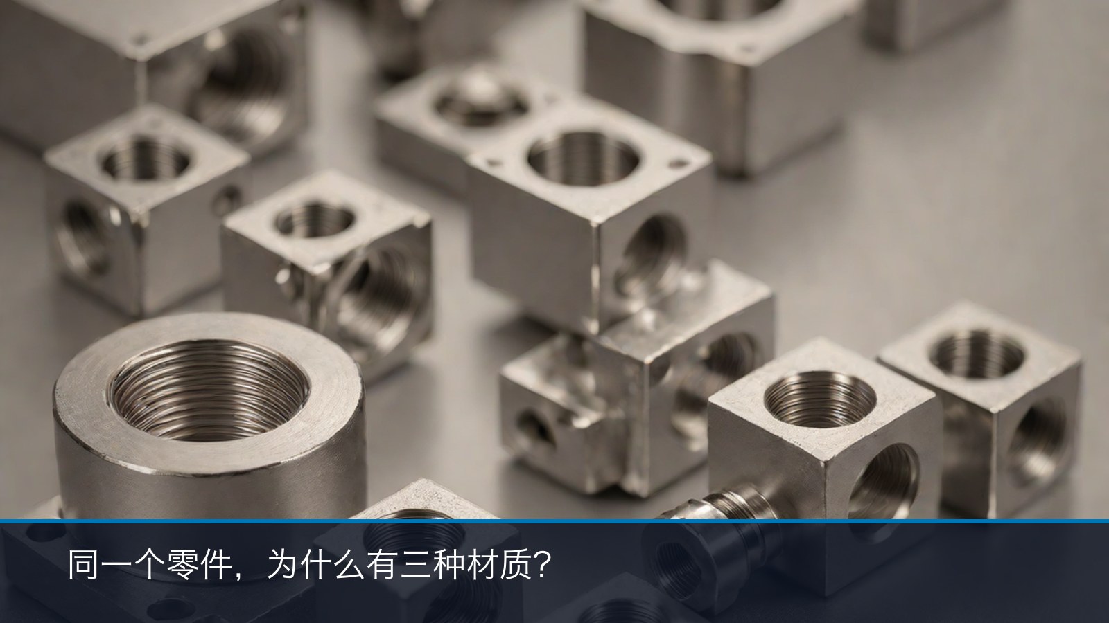 水下机器人零部件的双相不锈钢、超级双相钢与钛合金材质方向对比（示意）