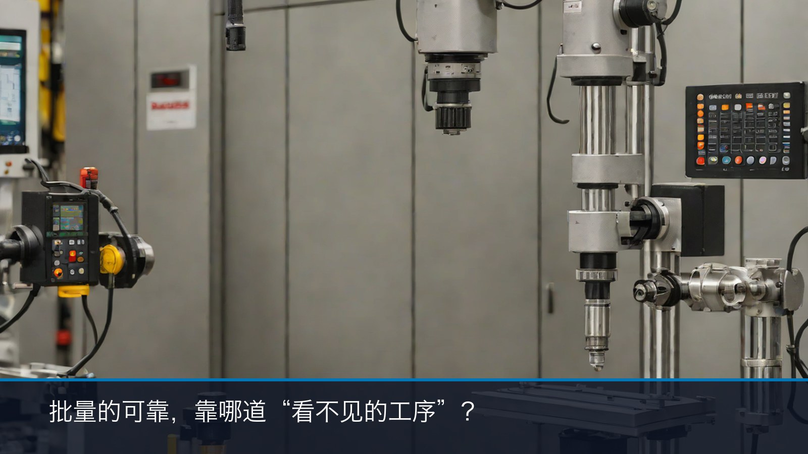阀体铸件 CNC 精加工与无损检测工位示意
