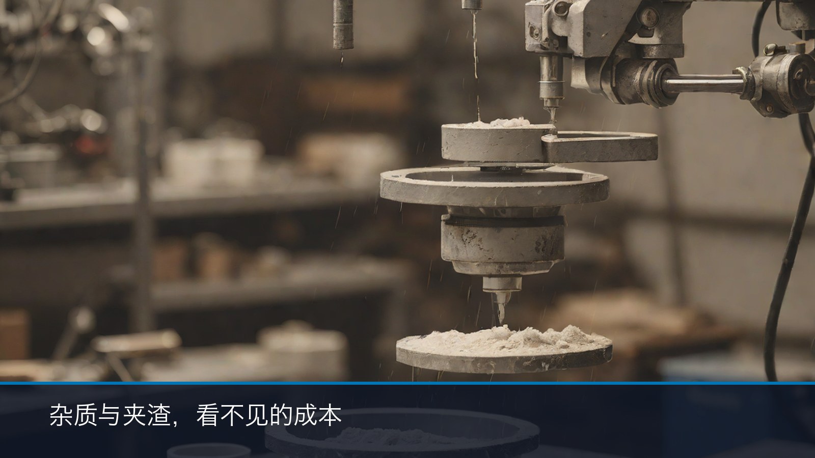镍基合金铸件过滤与外观检查环节示意