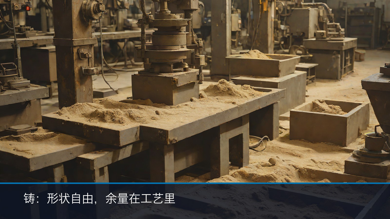 砂型浇注工位局部（示意）
